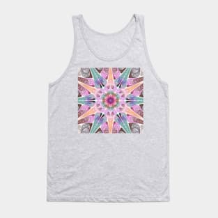 Pink mandala Tank Top